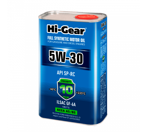 Масло моторное синтетическое 5W-30 SP-RC ACEA A5/B5 1л Hi-Gear ЧЗ