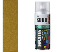 Краска универсальная золото металлик KUDO аэрозоль 520мл