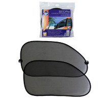 Шторка солнцезащ.Nova Bright на прис.для боковых стекол,трапеция,сетчатая,черная 65х38см 2шт