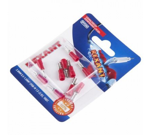 Контакт МАМА 2,8мм изолированный(3.8 мм, 0.5-1.5 мм²), (РПи-м 1.5-(2.8) 10шт REXANT