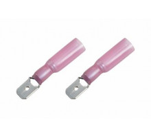 Контакт ПАПА 6,3мм  изолированный,термоусаживаемая (6.35 мм 0.5-1.5 мм²) красный REXANT