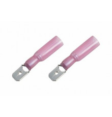 Контакт ПАПА 6,3мм  изолированный,термоусаживаемая (6.35 мм 0.5-1.5 мм²) красный REXANT