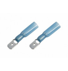 Контакт ПАПА 6,3мм изолированный термоусаживаемый (6.35 мм 1.5-2.5 мм²)синий REXANT