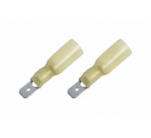 Контакт ПАПА 6,3мм изолированный термоусаживаемая (6.35 мм 4-6 мм²)  желтый REXANT
