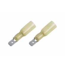 Контакт ПАПА 6,3мм изолированный термоусаживаемая (6.35 мм 4-6 мм²)  желтый REXANT