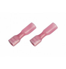 Контакт МАМА 6,3мм полностью изолированная термоусаживаемая (6.6 мм 0.5-1.5 мм²) красный REXANT