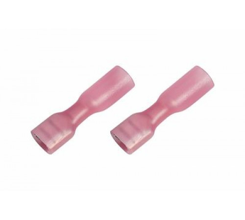 Контакт МАМА 6,3мм полностью изолированная термоусаживаемая (6.6 мм 0.5-1.5 мм²) красный REXANT