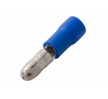 Разъем штекерный изолированный штекер 4 мм (1.5-2.5 мм²) синий REXANT 100шт