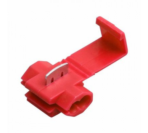 Колодка соединит.(конектор) под провод 0.5-1.0 мм²  красный REXANT в упак. 5 шт.