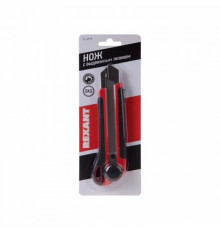 Нож с сегментированным лезвием 25 мм, корпус ABS пластик обрезиненный REXANT