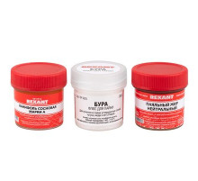 Набор для пайки REXANT К3, твердый флюс (канифоль, флюс БУРА, паяльный жир)