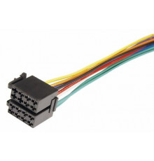 Колодка для автомагнитол «Евро» ISO сдвоенное гнездо акустика+питание REXANT