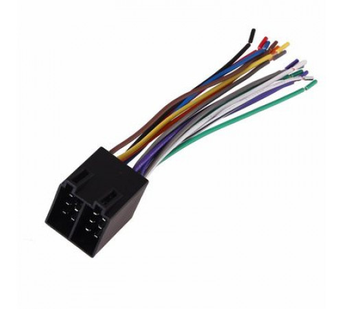 Колодка для автомагнитол «Евро» ISO сдвоенный штекер акустика+питание REXANT