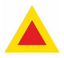 Наклейка "Тихоходное транспортное средство", размеры по ГОСТ