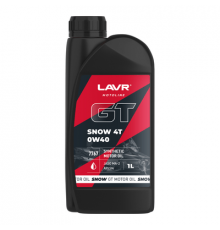 Масло моторное GT Snow 4T 0W40 SN 1 л. LAVR MOTO ЧЗ