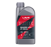 Масло моторное RIDE QUADRO 4Т 5W40 SM 1 л. LAVR MOTO ЧЗ