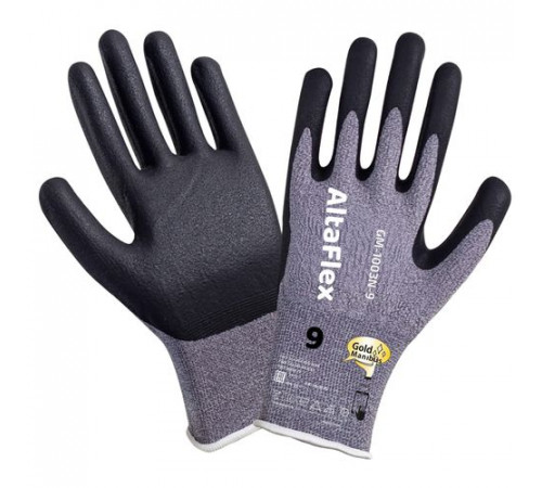 Перчатки нейлоновые эластичные с покрытием из вспененного нитрила р.9 (L) AltaFlex