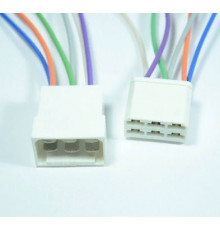 Колодка 6 контакт 6,3м с проводами