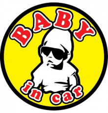 Наклейка БЭБИ ИН КАР ,виниловая 12x12