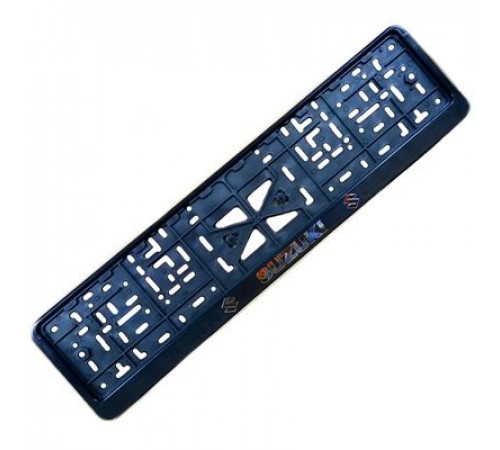 Рамка под номер рельеф SUZUKI серебро