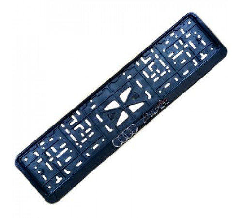 Рамка под номер рельеф AUDI серебро