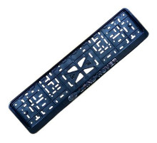 Рамка под номер рельеф LAND ROVER серебро