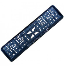 Рамка под номер рельеф LAND ROVER серебро