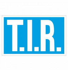 Наклейка   "TIR" (международные дорожные перевозки)_