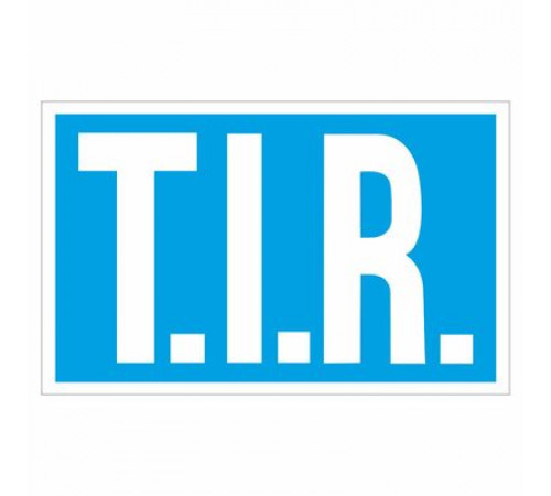 Наклейка   "TIR" (международные дорожные перевозки)_