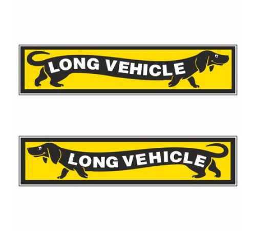 Наклейка "Длинномер" ("такса"), малый компл. 2 шт