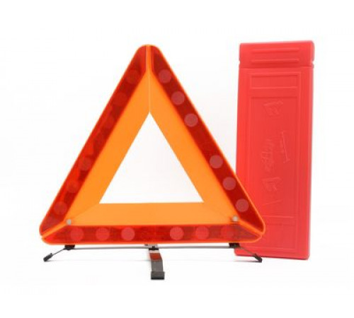 Знак аварийной остановки в широком футляре ЕВРО оракал пласт. с металл.ножками