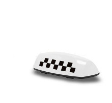 Знак такси большой белый магнитный