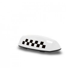 Знак такси большой белый магнитный