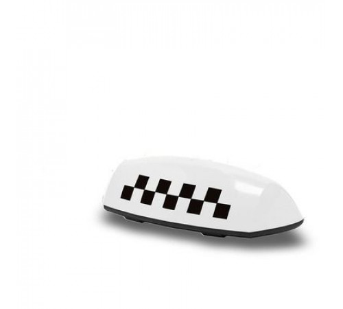 Знак такси большой белый магнитный