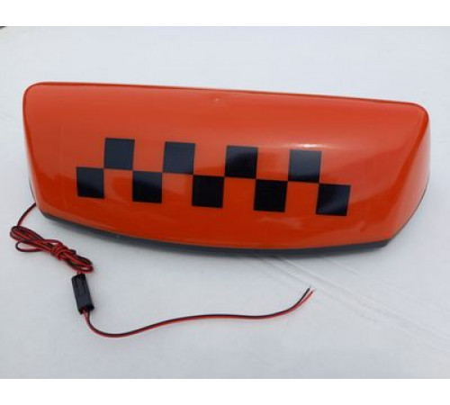 Знак такси большой оранжевый магнитный