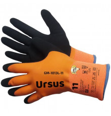 Перчатки теплые зимние из акрила G7 оранж.цв.(Ultrafoam и Microfoam покр)полн.обл.р.10(XL)UrsusGummi