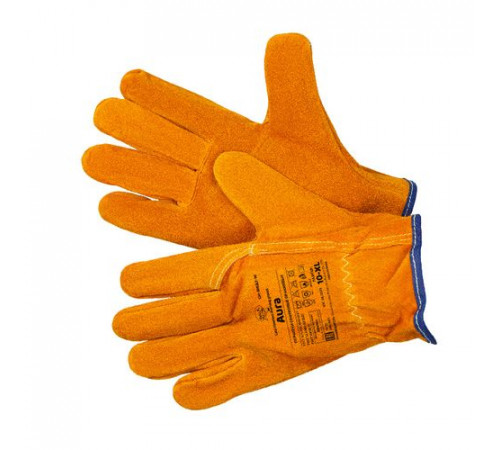 Перчатки спилковые оранжевые Cowsplit Leather Driver Gloves р.11 (XXL) Aura