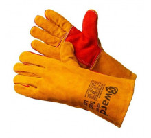 Краги спилковые оранжевые Cowsplit Leather Welding Gloves р.11 (XXL) Magnus