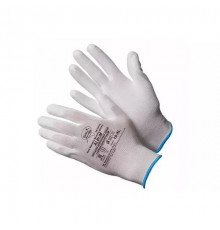 Перчатки нейлоновые белые с полиуритановым покрытием р.9 (L) Digit