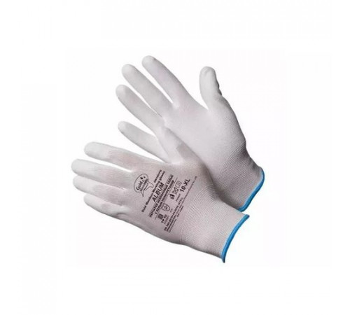 Перчатки нейлоновые белые с полиуритановым покрытием р.9 (L) Digit