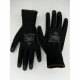 Перчатки нейлоновые черные с полиуретановым покрытием р.9 (L) Terra