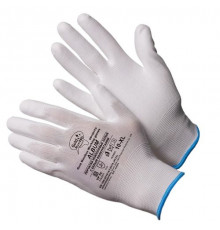 Перчатки нейлоновые белые с полиуритановым покрытием р.10 (XL) Album