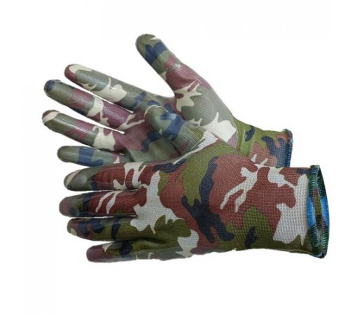 Перчатки нейлоновые 13 класс с нитриловым покрытием р.8 (M) Hortus Military