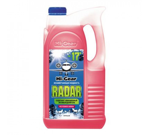 Жидкость в бачок омывателя -17C 4л. RADAR с антиобледенителем Hi-Gear ЧЗ