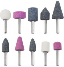 Универсальные профильные шлифовальные насадки в наборе, O 6 мм,  10 предметов / THORVIK