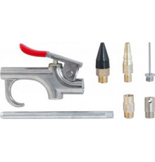 Пистолет продувочный с насадками в наборе, 7 предметов / THORVIK