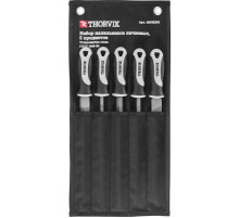 Набор напильников личневых, 200 мм, 5 предметов / THORVIK