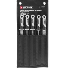 Набор напильников личневых, 200 мм, 5 предметов / THORVIK