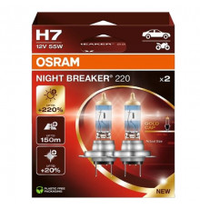 Лампы H7 12V 55W PX26d +220% 3800K OSRAM_