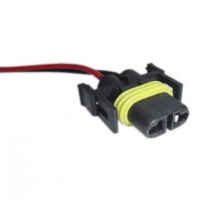 Колодка лампы H8, H9, H11, H16, H27 (2 контакта, гнездовая, термостойкий пластик, провода) SQ539